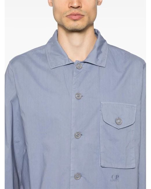 C P Company Klassisches Hemd in Blue für Herren