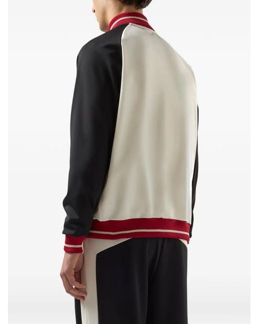 Gcds Black Two-Tone Zip-Up Jacket for men