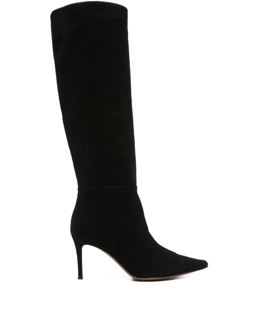 Roberto Festa Black 90Mm Klaria Knee-High Pointed-Toe Boots