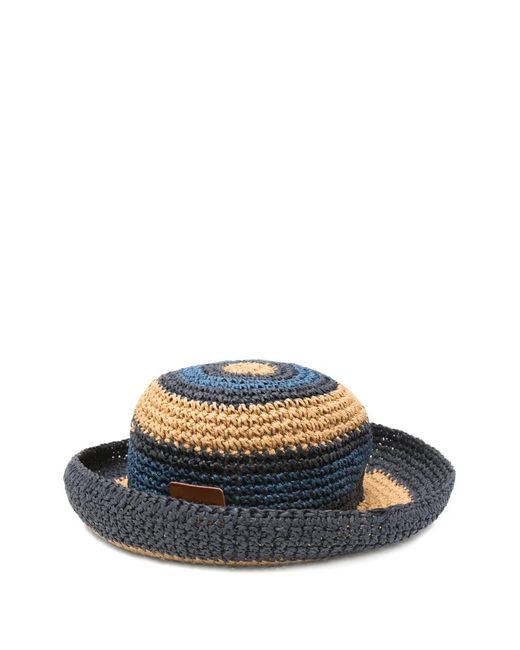 Barbour Blue Striped-Pattern Hat