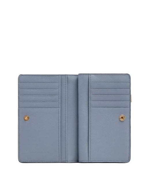 Piquadro Blue Zip Closure Wallet
