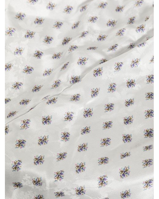 Philosophy Di Lorenzo Serafini White Floral-print Pajama Set