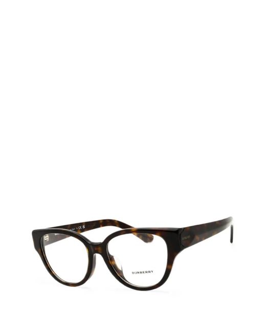 Burberry Black Tortoiseshell-Effect Cat-Eye Glasses