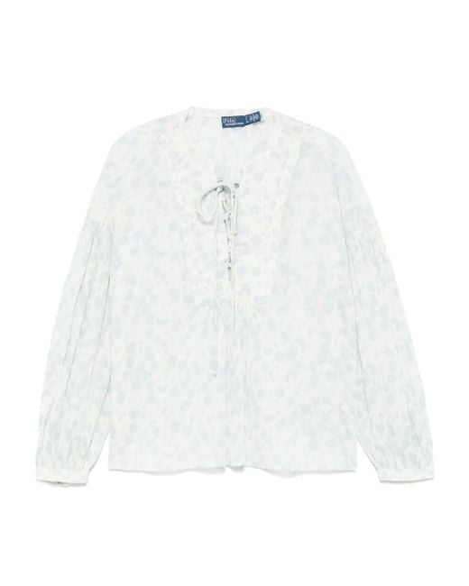polo ralph lauren フローラル　ブラウス LAUREN RALPH LAUREN（ローレン ラルフ ローレン）の