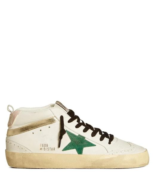 Golden Goose Deluxe Brand Brown Mid Star Sneakers
