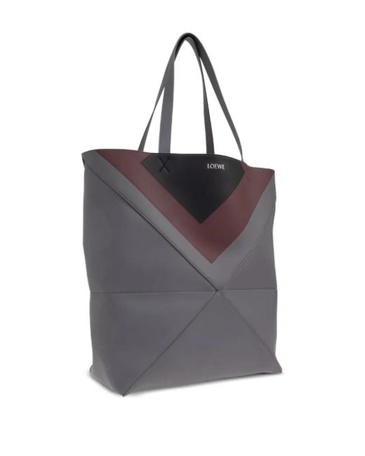Loewe Große Puzzle Fold Tote Bag in Gray für Herren