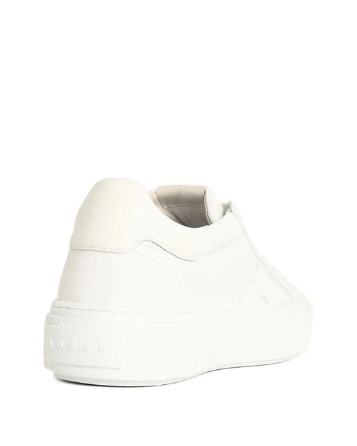 Hogan White 'H705' Lear Sneakers