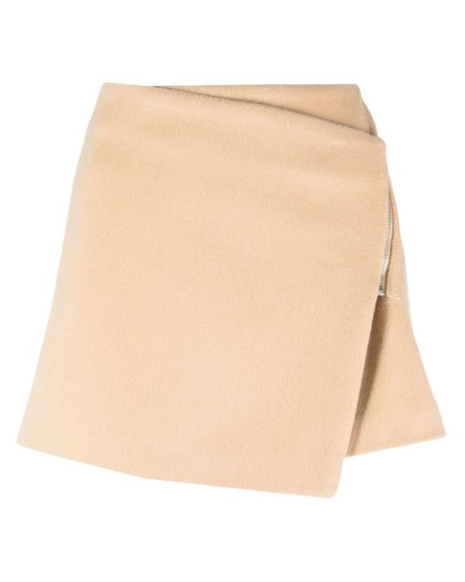 Ixiah Natural Rockafellar Asymmetric Miniskirt