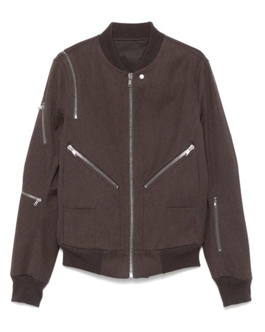 Rick Owens Brown Headon Flightsuit Jacket for men