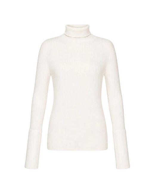 Sofie D'Hoore White Roll-Neck Long-Sleeve Sweater