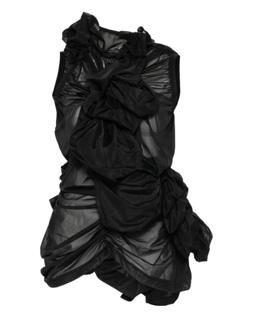 Comme des Garçons Black T-Shirt mit Rüschen
