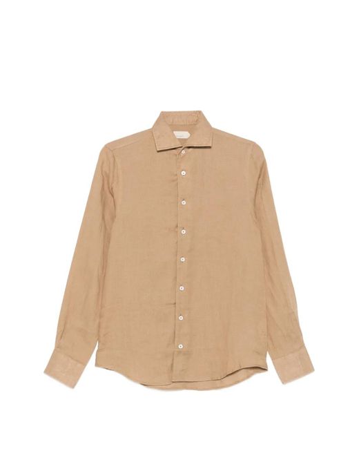 Aurélien Natural Seaside Long-Sleeve Shirt for men