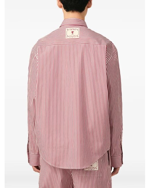 AMI Pink Cotton Long Sleeves Boxy Fit Shirt