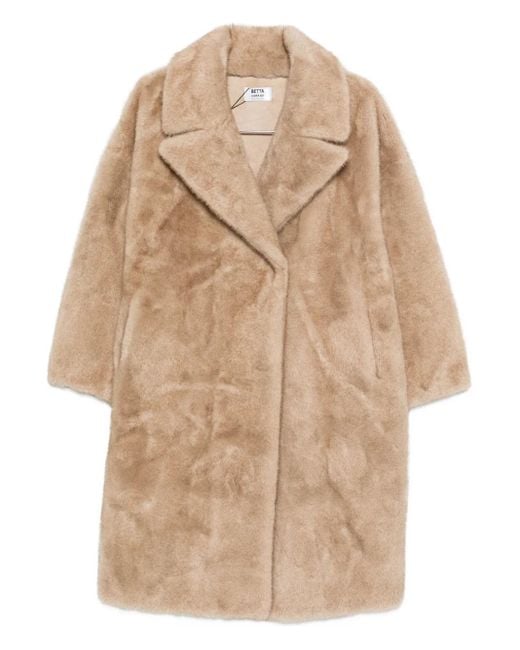 Betta Corradi Faux Fur Jacket Natural