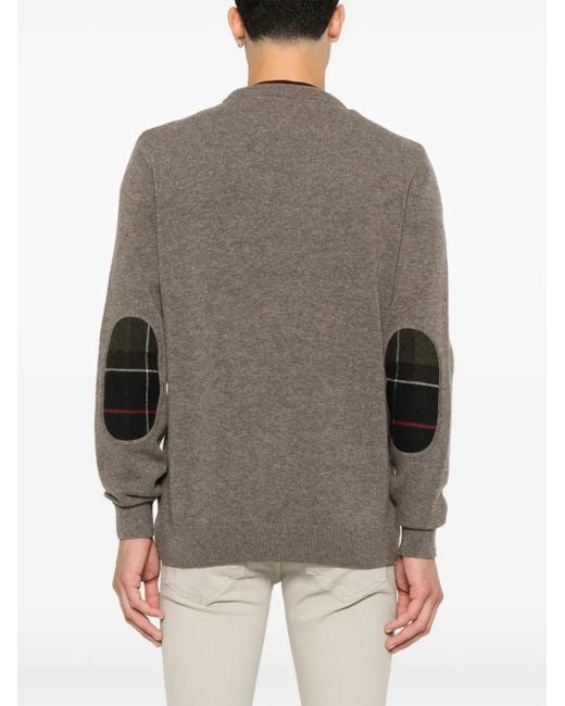 Barbour Brown Wool Sweater for men