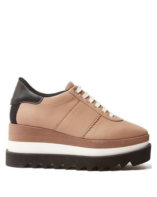 Stella McCartney Brown 55Mm Sneak-Elyse Platform Sneakers