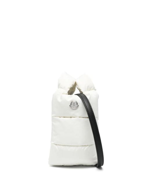 Moncler White Kleine Legere Tote Bag