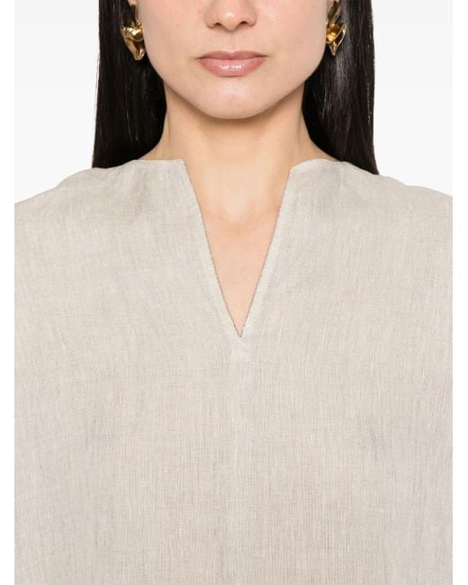 Fabiana Filippi White Linen Blouse