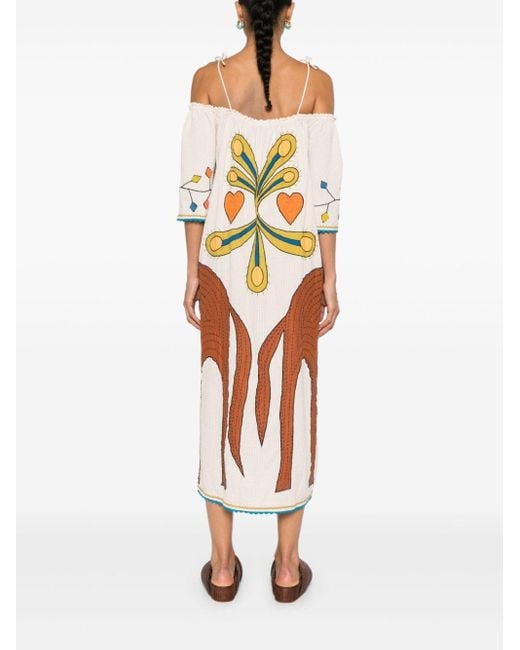 stella nova embroidered dress Dahlia Maxi Dress main image 1