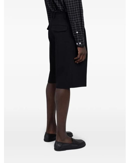 Minimum Black Murphy Pleated Shorts for men