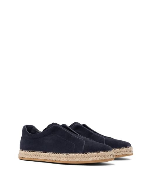 Scarosso Blue Suede Espadrilles for men