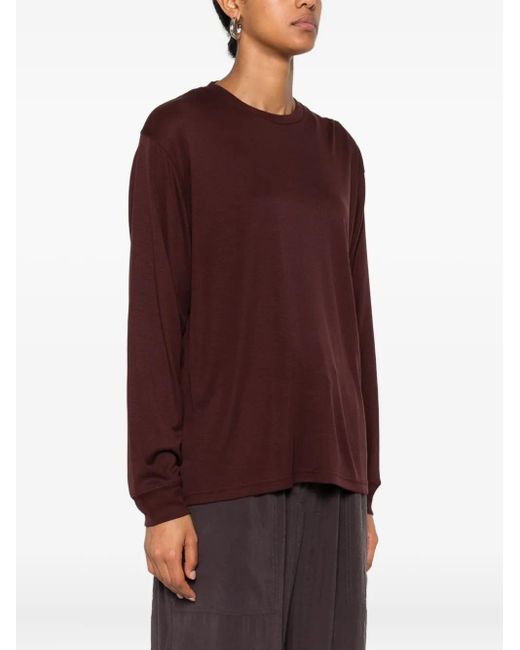 Studio Nicholson Purple Simmons Long-Sleeve T-Shirt