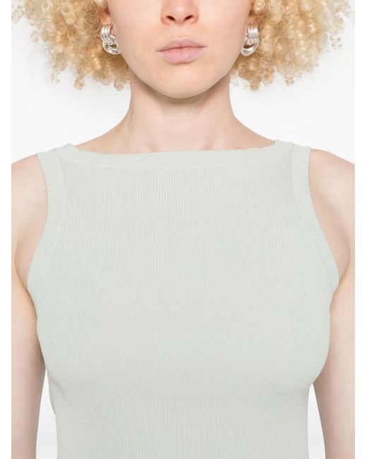 Liviana Conti White Sleeveless Top