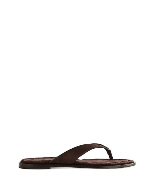 Reformation Brown Jessie Thong Sandals
