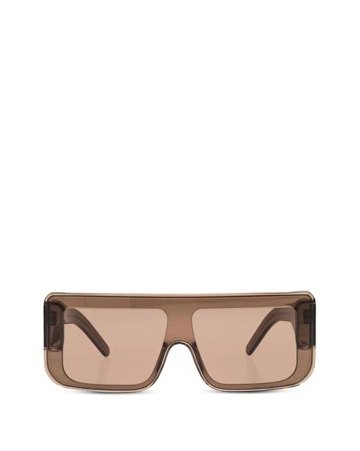 Rick Owens Pink Documenta Rectangle-Frame Sunglasses