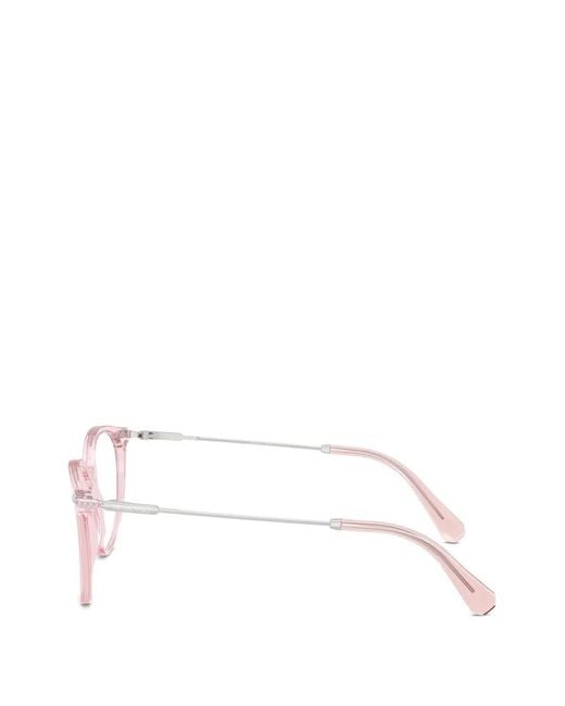 Swarovski Natural Round-Frame Glasses