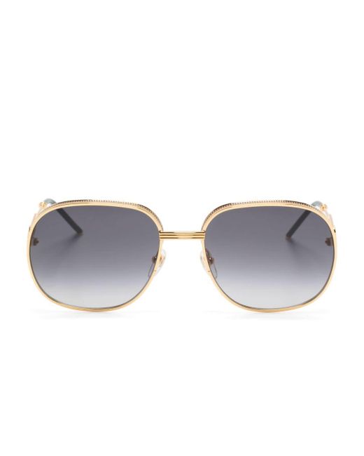 Casablancabrand Gray Gradient Oval-frame Sunglasses