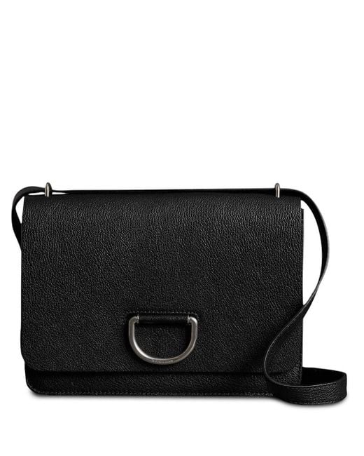 Burberry Black The Medium Leather D-ring Bag