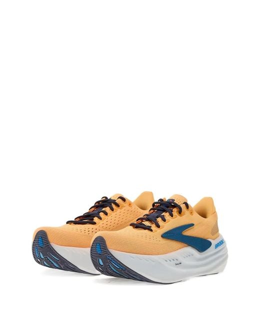 Brooks Orange Glycerin Max M Lace-Up Sneakers for men