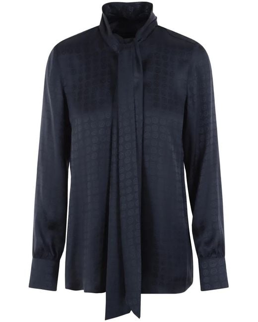 10 Corso Como Blue Lavallière Shirt
