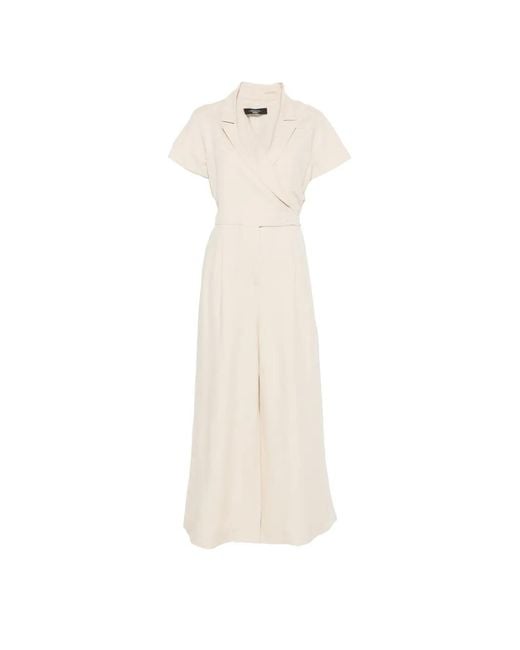 Weekend by Maxmara White Wrap Culotte Jumpsuit