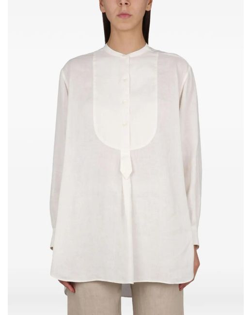 Aspesi White Buttoned Blouse