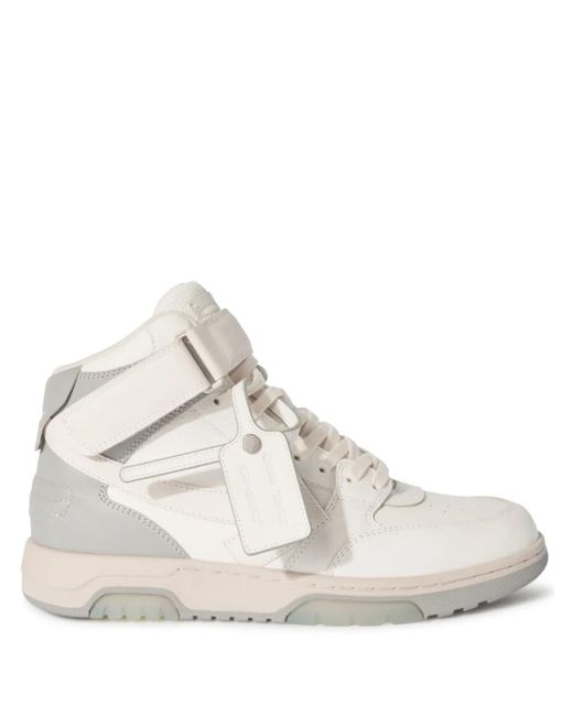 Off-White c/o Virgil Abloh Natural Out Of Office Mid-Top Sneakers for men