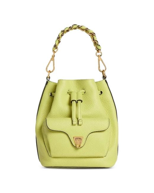 Coccinelle Yellow Beat Generation Small Bucket Bag