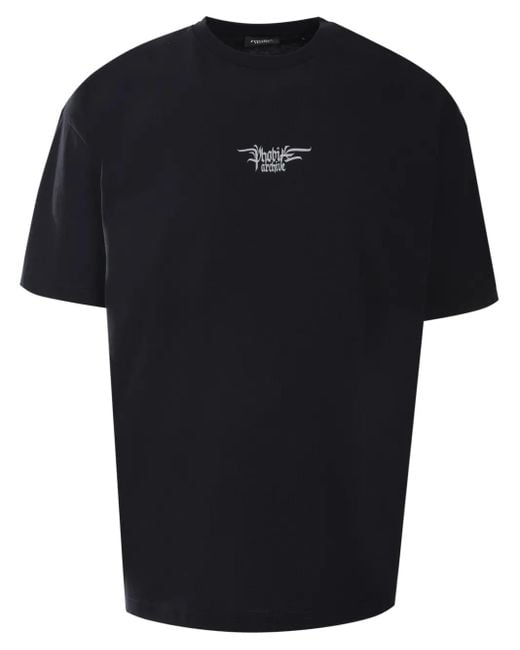 T-Shirt Con Stampa di Phobia in Black da Uomo