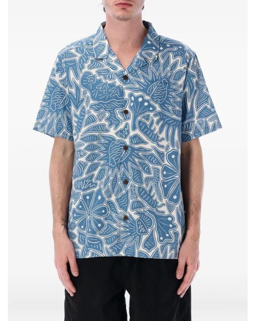 Camicia Tidal Threads di Patagonia in Blue da Uomo