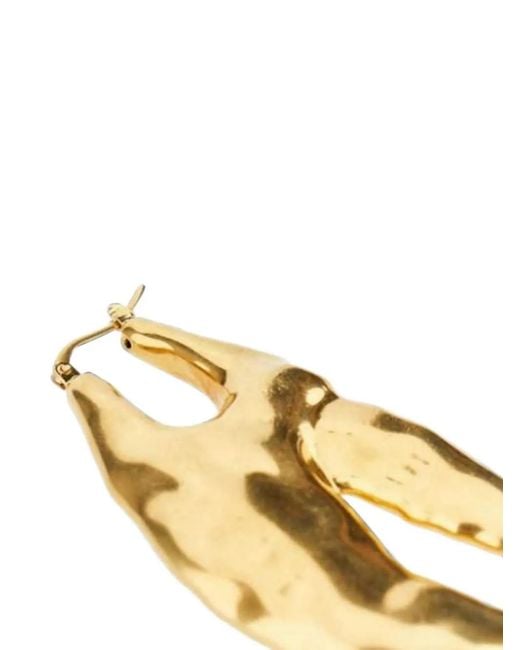 Jacquemus Metallic Hammered-Effect Earrings