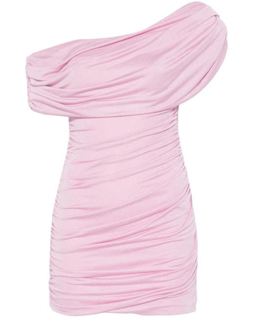 Abito Corto Drappeggiato di Blumarine in Pink