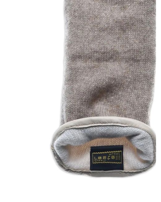 Restelli Gray Knit Gloves