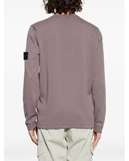 Pull À Patch Logo Stone Island pour homme en coloris Purple