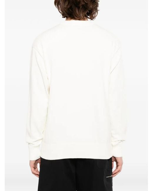 SPORT b. by agnès b. White Ski Dino Christmas Sweater for men