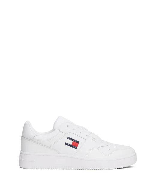 Tommy Hilfiger White Logo Sneakers for men