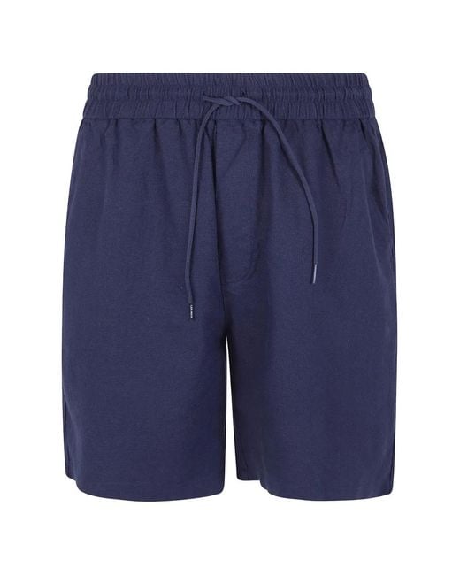 Les Deux Blue Otto Drawstring Shorts for men