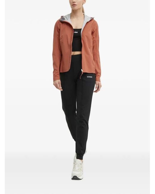 Poc Red Hooded Zip Jacket