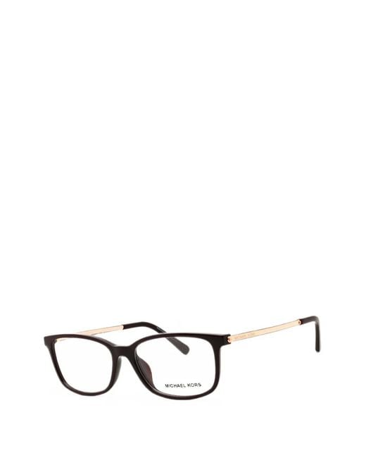 Michael Kors Black Rectangular-Frame Glasses