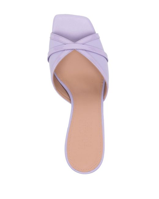 Malone Souliers Purple Perla 85mm Wedge Sandals